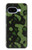 S2877 グリーンスネークスキン グラフィックプリント Green Snake Skin Graphic Printed Google Pixel 9a バックケース、フリップケース・カバー