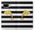 S2882 黒と白のストライプ ゴールドドルフィン Black and White Striped Gold Dolphin Google Pixel 9a バックケース、フリップケース・カバー
