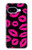 S2933 ピンクの唇のキス Pink Lips Kisses on Black Google Pixel 9a バックケース、フリップケース・カバー