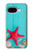 S3428 アクア 海星 貝 Aqua Wood Starfish Shell Google Pixel 9a バックケース、フリップケース・カバー