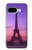 S3447 エッフェルパリの夕日 Eiffel Paris Sunset Google Pixel 9a バックケース、フリップケース・カバー