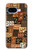 S3460 マリ芸術 Mali Art Pattern Google Pixel 9a バックケース、フリップケース・カバー