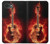 S0415 火ギター Fire Guitar Burn iPhone 16e, 17e バックケース、フリップケース・カバー