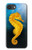 S2444 タツノオトシゴ 深い青色の海 Seahorse Underwater World iPhone 16e バックケース、フリップケース・カバー