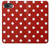 S2951 赤の水玉 Red Polka Dots iPhone 16e バックケース、フリップケース・カバー