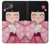 S3042 雛人形 着物桜 Japan Girl Hina Doll Kimono Sakura iPhone 16e, 17e バックケース、フリップケース・カバー