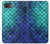 S3047 緑人魚のスケール Green Mermaid Fish Scale iPhone 16e, 17e バックケース、フリップケース・カバー
