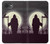 S3262 恐るべき 夜の月 墓地 Grim Reaper Night Moon Cemetery iPhone 16e, 17e バックケース、フリップケース・カバー
