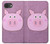 S3269 豚の漫画 Pig Cartoon iPhone 16e, 17e バックケース、フリップケース・カバー