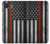 S3472 消防士細い赤線旗 Firefighter Thin Red Line Flag iPhone 16e, 17e バックケース、フリップケース・カバー