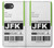 S3664 航空会社の旅行手荷物ラベル Airline Travel Luggage Label iPhone 16e, 17e バックケース、フリップケース・カバー