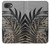 S3692 灰色の黒いヤシの葉 Gray Black Palm Leaves iPhone 16e, 17e バックケース、フリップケース・カバー