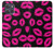 S2933 ピンクの唇のキス Pink Lips Kisses on Black Motorola Moto G Power (2025,2026) バックケース、フリップケース・カバー