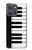 S3078 黒と白のピアノキーボード Black and White Piano Keyboard Motorola Moto G Power (2025,2026) バックケース、フリップケース・カバー