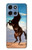 S0934 黒野生馬 Wild Black Horse Motorola Moto G 5G (2025) バックケース、フリップケース・カバー