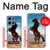 S0934 黒野生馬 Wild Black Horse Motorola Moto G 5G (2025) バックケース、フリップケース・カバー