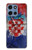 S3313 クロアチアflag Vintage Football Graphic Croatia Flag Vintage Football Graphic Motorola Moto G 5G (2025) バックケース、フリップケース・カバー