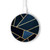 S3479 ネイビーブルーグラフィックアート Navy Blue Graphic Art ワイヤレス充電パッド 15W タイプC iPhone Android LEDライト充電ステーション
