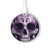 S3582 紫の頭蓋骨 Purple Sugar Skull ワイヤレス充電パッド 15W タイプC iPhone Android LEDライト充電ステーション