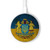 S3858 ウクライナ ヴィンテージ旗 Ukraine Vintage Flag ワイヤレス充電パッド 15W タイプC iPhone Android LEDライト充電ステーション