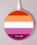 S3887 レズビアンプライドフラッグ Lesbian Pride Flag ワイヤレス充電パッド 15W タイプC iPhone Android LEDライト充電ステーション