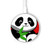 S3929 竹を食べるかわいいパンダ Cute Panda Eating Bamboo ワイヤレス充電パッド 15W タイプC iPhone Android LEDライト充電ステーション