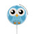 S3029 かわいい青いフクロウ Cute Blue Owl iPhone 16 15 14 13 12用MagSafe 15W対応磁気ワイヤレス充電パッド