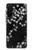 S2544 黒花柄の着物 Japanese Kimono Style Black Flower Pattern Samsung Galaxy A26 バックケース、フリップケース・カバー