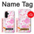 S3036 ピンクフラワーフローラ Pink Sweet Flower Flora Samsung Galaxy A26 バックケース、フリップケース・カバー