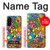 S3281 カラフルなヒッピーの花のパターン Colorful Hippie Flowers Pattern Samsung Galaxy A26 バックケース、フリップケース・カバー
