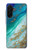 S3920 抽象的なオーシャンブルー色混合エメラルド Abstract Ocean Blue Color Mixed Emerald Samsung Galaxy A26 バックケース、フリップケース・カバー