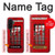 S0058 ロンドン〔イギリス〕の赤い電話ボックス Classic British Red Telephone Box Samsung Galaxy A36 バックケース、フリップケース・カバー