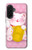 S3025 招き猫 Pink Maneki Neko Lucky Cat Samsung Galaxy A36 バックケース、フリップケース・カバー