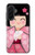 S3042 雛人形 着物桜 Japan Girl Hina Doll Kimono Sakura Samsung Galaxy A36 バックケース、フリップケース・カバー