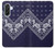 S3357 ネイビーブルーバンダナパターン Navy Blue Bandana Pattern Samsung Galaxy A36 バックケース、フリップケース・カバー