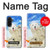 S3794 北極シロクマはシールに恋するペイント Arctic Polar Bear and Seal Paint Samsung Galaxy A36 バックケース、フリップケース・カバー