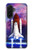 S3913 カラフルな星雲スペースシャトル Colorful Nebula Space Shuttle Samsung Galaxy A36 バックケース、フリップケース・カバー