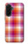S3941 LGBT レズビアン プライド フラグ チェック柄 LGBT Lesbian Pride Flag Plaid Samsung Galaxy A36 バックケース、フリップケース・カバー