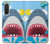 S3947 サメのヘリコプターの漫画 Shark Helicopter Cartoon Samsung Galaxy A36 バックケース、フリップケース・カバー