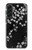 S2544 黒花柄の着物 Japanese Kimono Style Black Flower Pattern Samsung Galaxy A56 バックケース、フリップケース・カバー