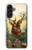 S2841 ヴィンテージ トナカイ クリスマス Vintage Reindeer Christmas Samsung Galaxy A56 バックケース、フリップケース・カバー
