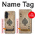 S2928 ヴィンテージスペードのエースカード Vintage Spades Ace Card Samsung Galaxy A56 バックケース、フリップケース・カバー