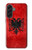 S2982 アルバニアサッカー Albania Football Soccer Red Flag Samsung Galaxy A56 バックケース、フリップケース・カバー