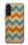 S3033 ヴィヴィッドシェブロングラフィック Vintage Wood Chevron Graphic Printed Samsung Galaxy A56 バックケース、フリップケース・カバー