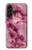 S3052 ピンクの大理石のグラフィックプリント Pink Marble Graphic Printed Samsung Galaxy A56 バックケース、フリップケース・カバー