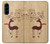 S3081 トナカイ Wooden Raindeer Graphic Printed Samsung Galaxy A56 バックケース、フリップケース・カバー