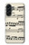 S3082 音楽シート Music Sheet Samsung Galaxy A56 バックケース、フリップケース・カバー