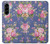 S3265 ヴィンテージ花柄 Vintage Flower Pattern Samsung Galaxy A56 バックケース、フリップケース・カバー