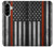 S3472 消防士細い赤線旗 Firefighter Thin Red Line Flag Samsung Galaxy A56 バックケース、フリップケース・カバー