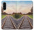 S3866 鉄道直線線路 Railway Straight Train Track Samsung Galaxy A56 バックケース、フリップケース・カバー